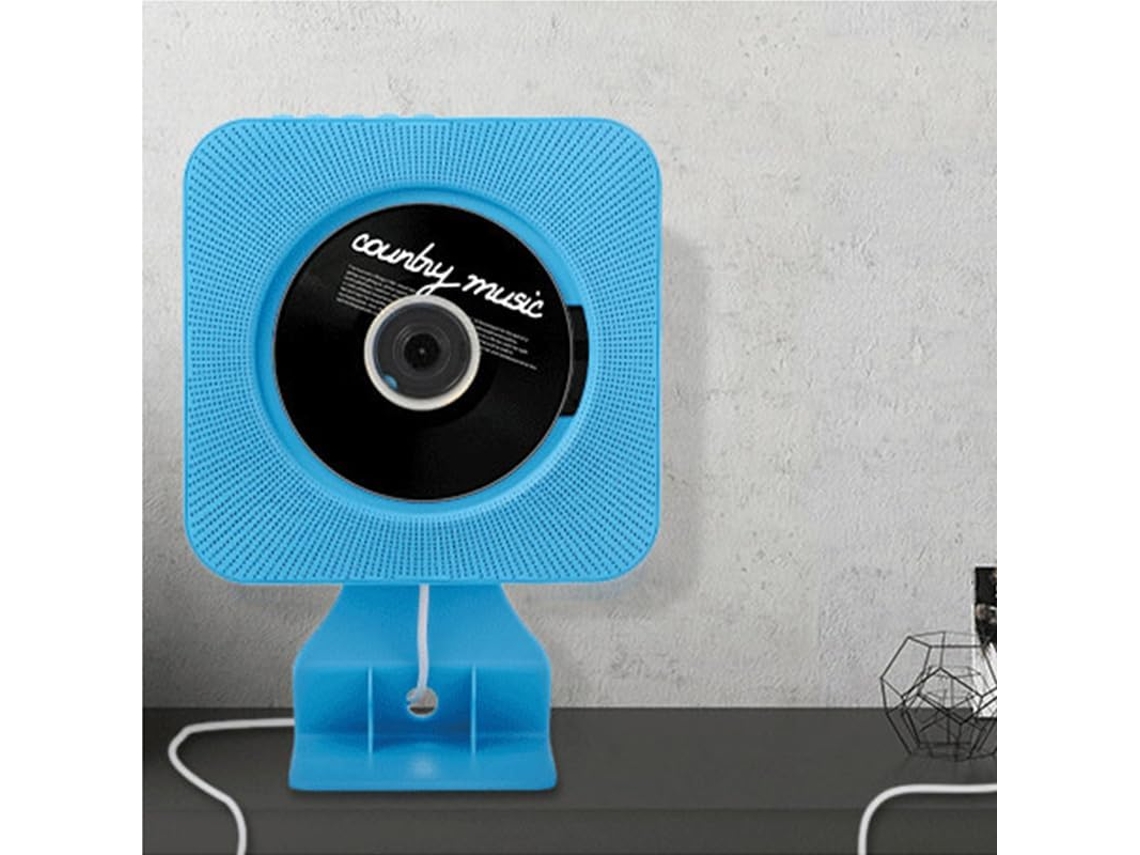 Leitor Cd Portátil Em Inglês Com Interruptor De Cordão, Rádio Fm, Reprodução De Pen Drive/cartão Sd - Ideal