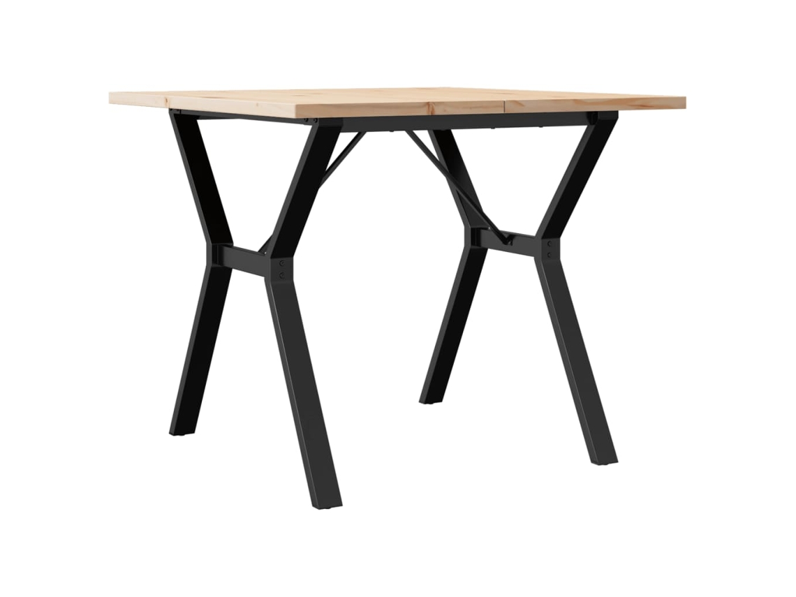 Mesa Jantar Estrutura Y 90x90x75,5 Cm Pinho/aço MAISON EXCLUSIVE