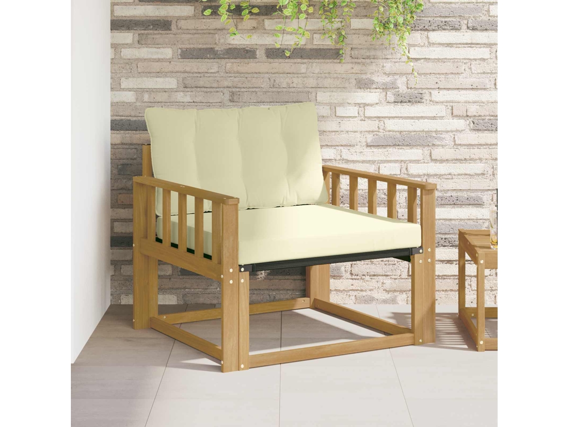 Vidaxl Conjunto De Sofás Para Exterior Branco E Creme