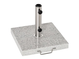 Base para guarda-sol DECORALAR TECH em granito, 25 kg, 40x40x36 cm, cinza