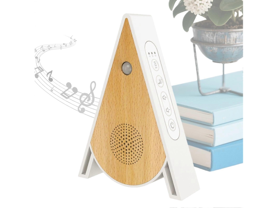 Dispositivo com Sons de Pássaros, Alto falante Triangular com Sensor e Temporizador para Auxiliar no Sono e Relaxamento do Bebê. TAISHENGDA