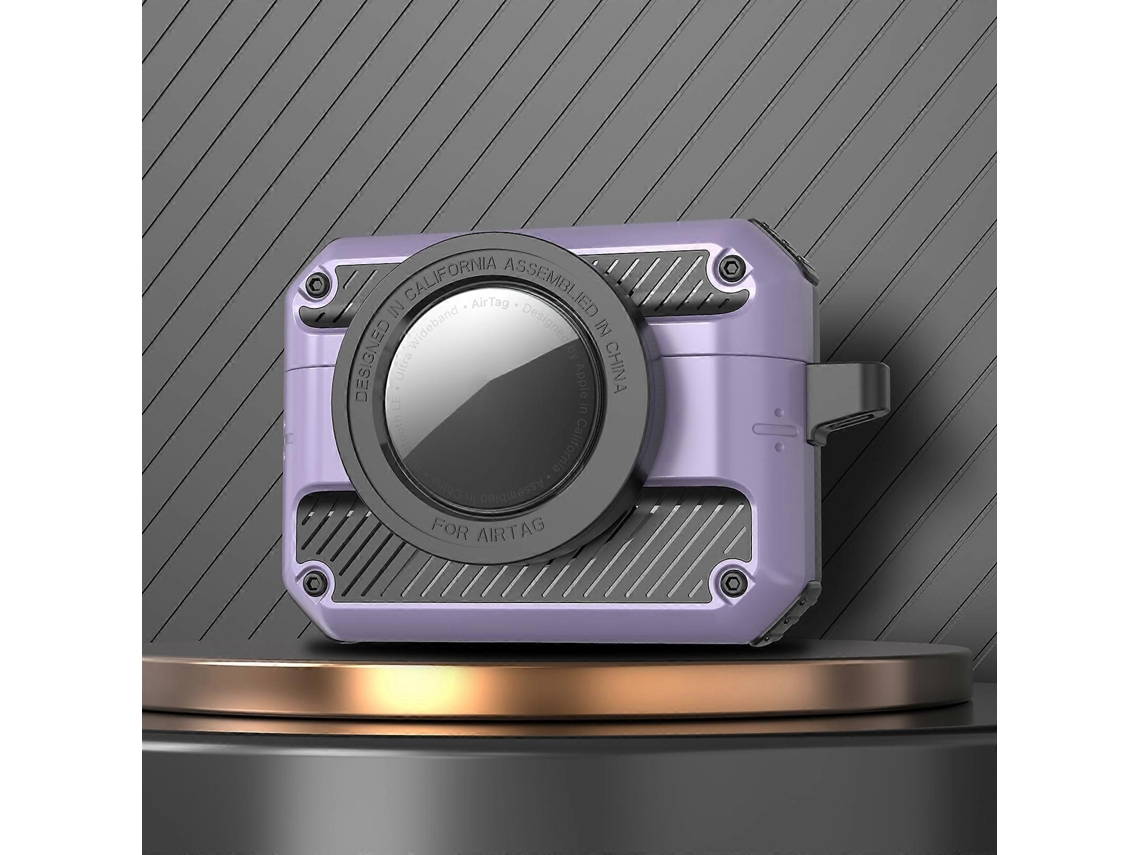 Capa para AirPods Pro com botão de abertura automática, em TPU+PC, com Airtag. GIECY