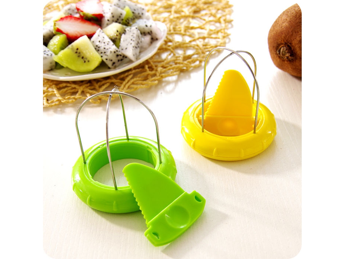 2 Facas De Cozinha Para Frutas E Kiwi, Amarelas E Verdes