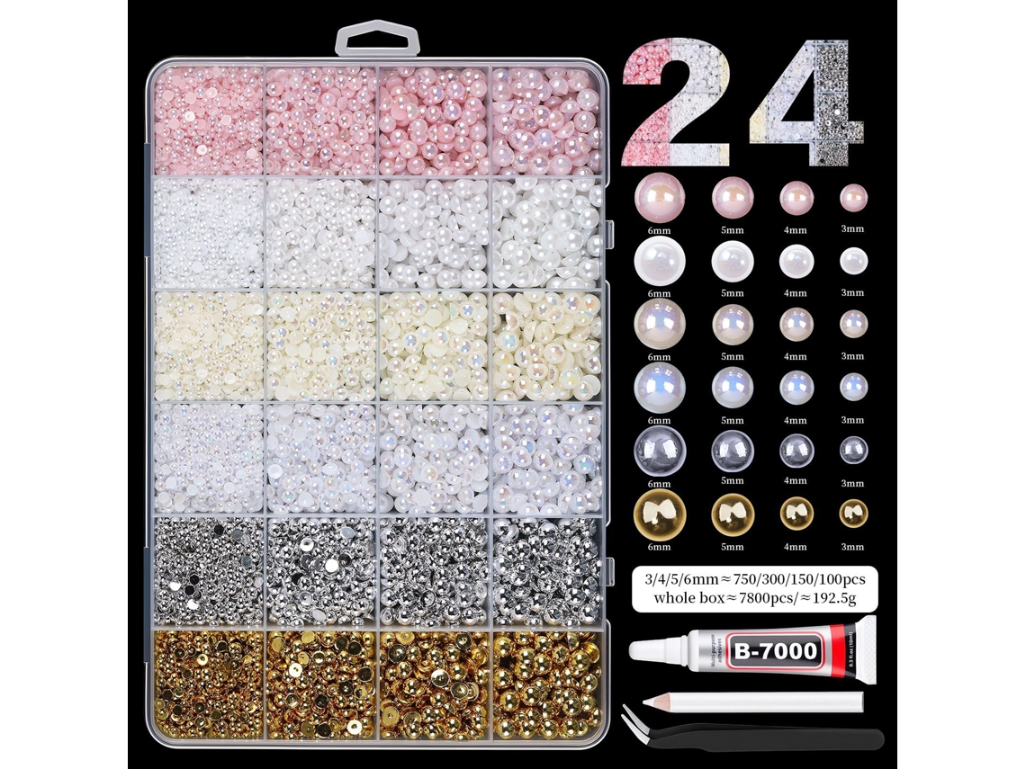 Conjunto de Strass para Decoração de Unhas, Ideal para Nail Art e Trabalhos Manuais CZHHMART (estilo 3)