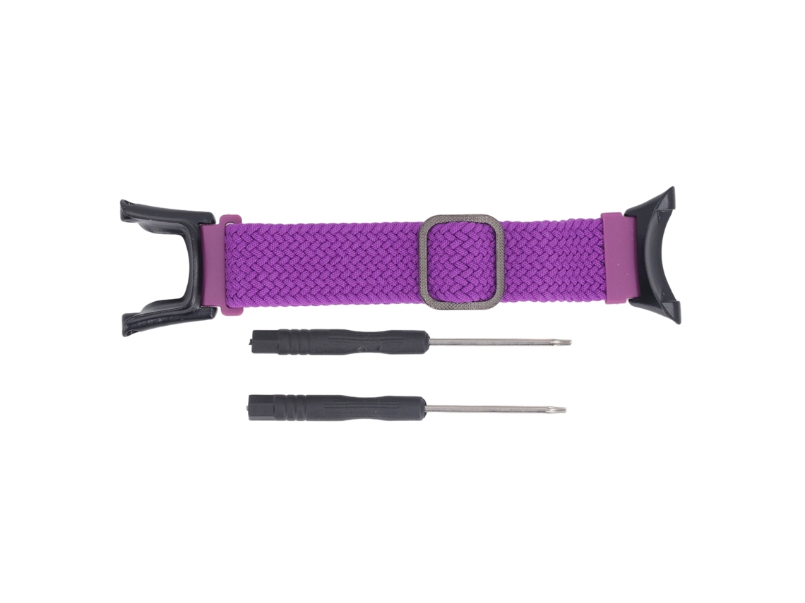 Pulseira Tecelada De Nylon Ajustável Para Suunto Ambit Roxa