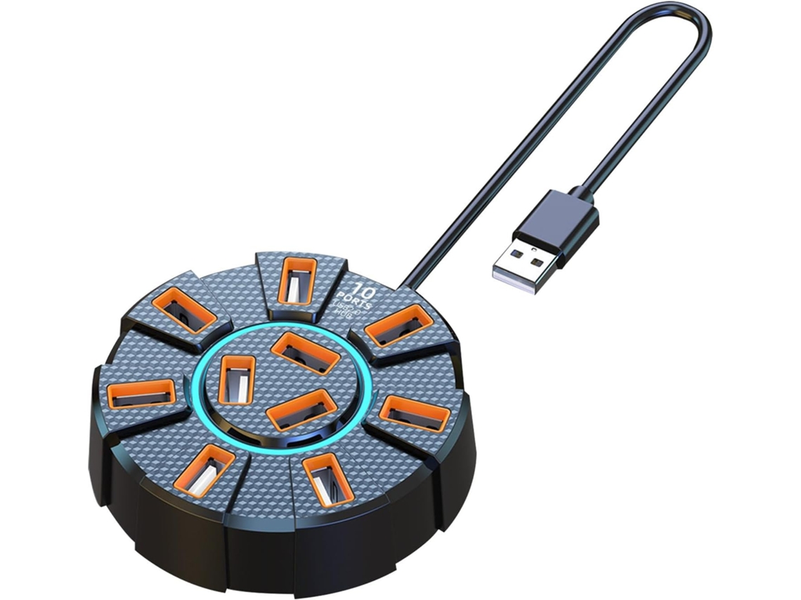 Hub Multiportas Usb-c Com Transferência Rápida De Dados Em 4k E