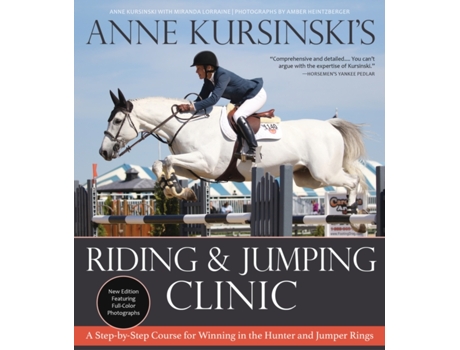 Livro anne kursinski's riding and jumping clinic de anne kursinski (inglês)