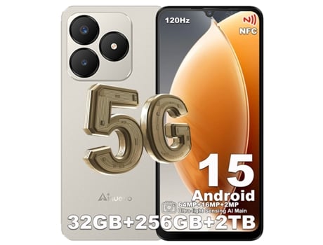 Smartphone 5g Ainuevo Neo S25 Pro 36gb 256gb 6.75 120hz 64mp Android 15 Ouro