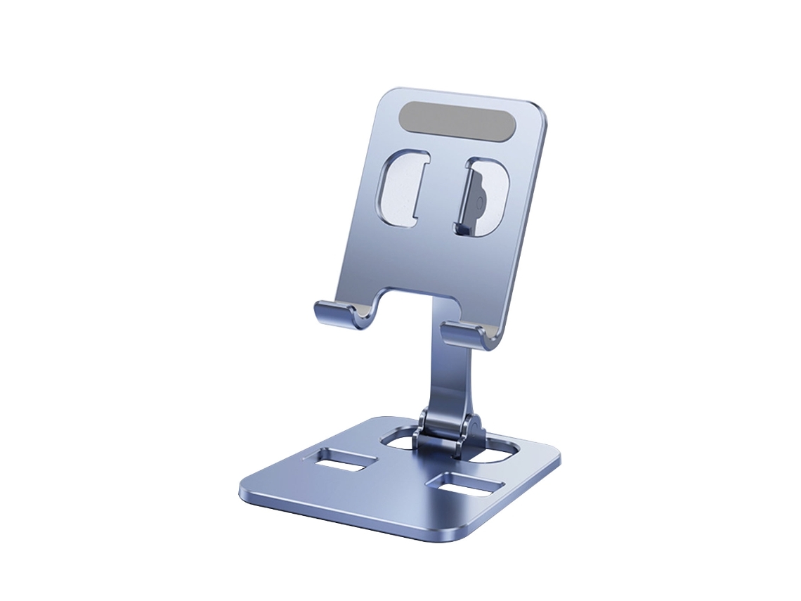 Suporte de Mesa Dobrável para Celular com Ângulo e Altura Ajustáveis Smartphones/tablets (cinza AQUAFORGE