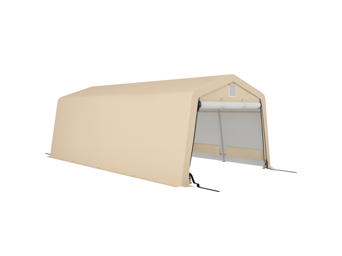 Barraca de Camping S/MARCA, 6,2x3,3x2,4m, aço galvanizado, à prova d'água, UV
