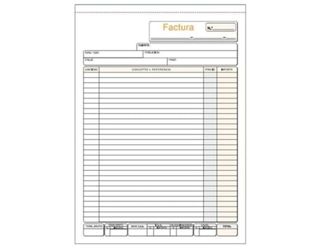 Talonário de Faturas 21 x 29,7 cm (5 Unidades)