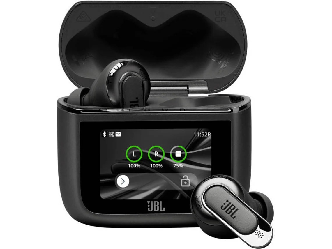 Auriculares Bluetooth True Wireless JBL TOUR PRO 3 (In Ear - Microfone - Noise Cancelling - Preto)