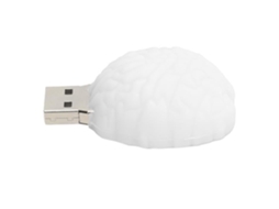 HURRISE Usb Flash Drive 2.0 Usb Flash Drive Pendrive Armazenamento de Dados Portátil dos Desenhos Animados Cérebro Boneca Branco Acessório Do Computad