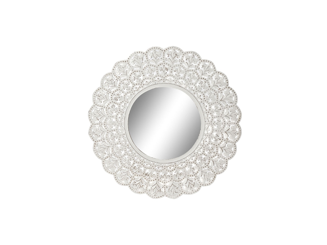 Espelho de parede Home Esprit Indian White Decapé 89 x 2 x 89 cm