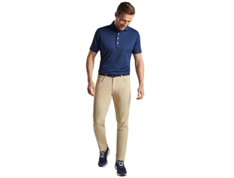 Polo Manga Curta Soul Performance Pique Azul S PETER MILLAR