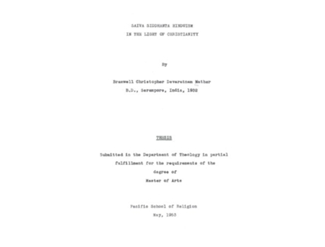 Livro Saiva Siddhanta Hinduism in the Light of Christianity de Bramwell C D Mather (Inglês)