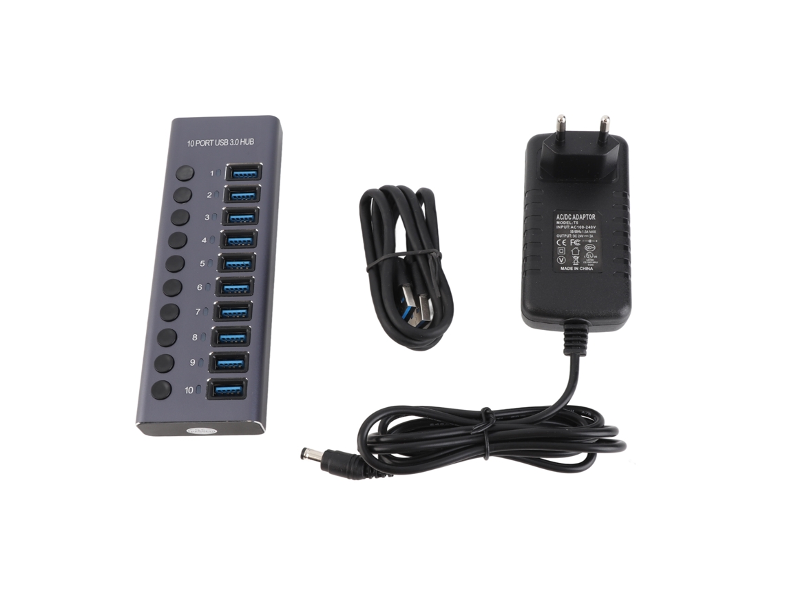 Hub 10 Portas Usb 3.0 com Interruptores LAXISCREED