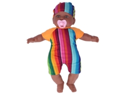 2026 muñeca Reborn Bebé de Piel Negra de 16 Polegadas, Realista com Chupeta e Roupa, Simulação Alta