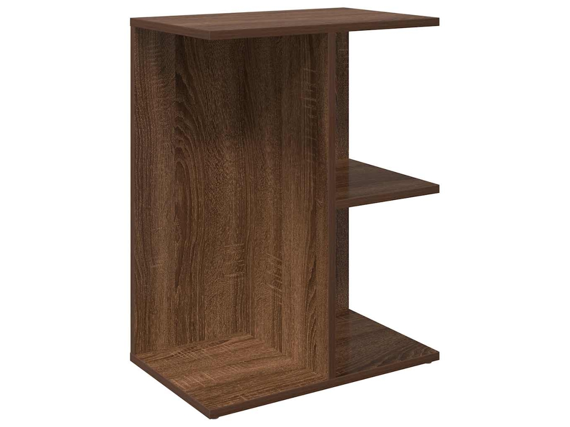 Mesa Cabeceira Derivados Madeira Carvalho Castanho MAISON EXCLUSIVE (46,5x29x61 cm)