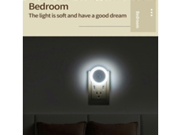 Luz Noturna Inteligente GOKOCO com Sensor de Luz e Proteção dos Olhos