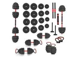 Conjunto de pesos 6 em 1 Hms Sgn140 40 kg (barra, haltere e kettlebell)