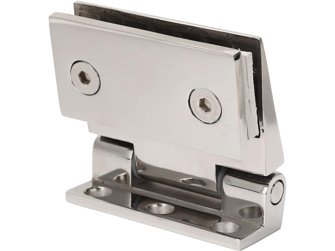 Dobradiças para Porta de Box Suportes Vidro Aço Inoxidável S/MARCA