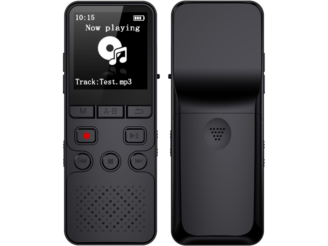 Sxhlseller Gravador Vocal Numérique, Profissional Tela Tft 1,4 Polegadas, Microfone Duplo Conferências,