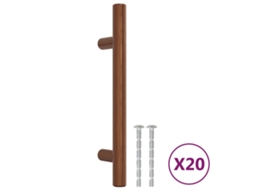 Cabinet Handle, Cabinet Handles Vidaxl Marrom Aço Inoxidável (96 Mm)