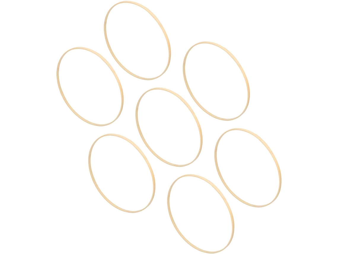 Conjunto De 7 Anéis De Bambu Para Guirlanda, Formato Circular De 30 Cm (11,8 Polegadas)