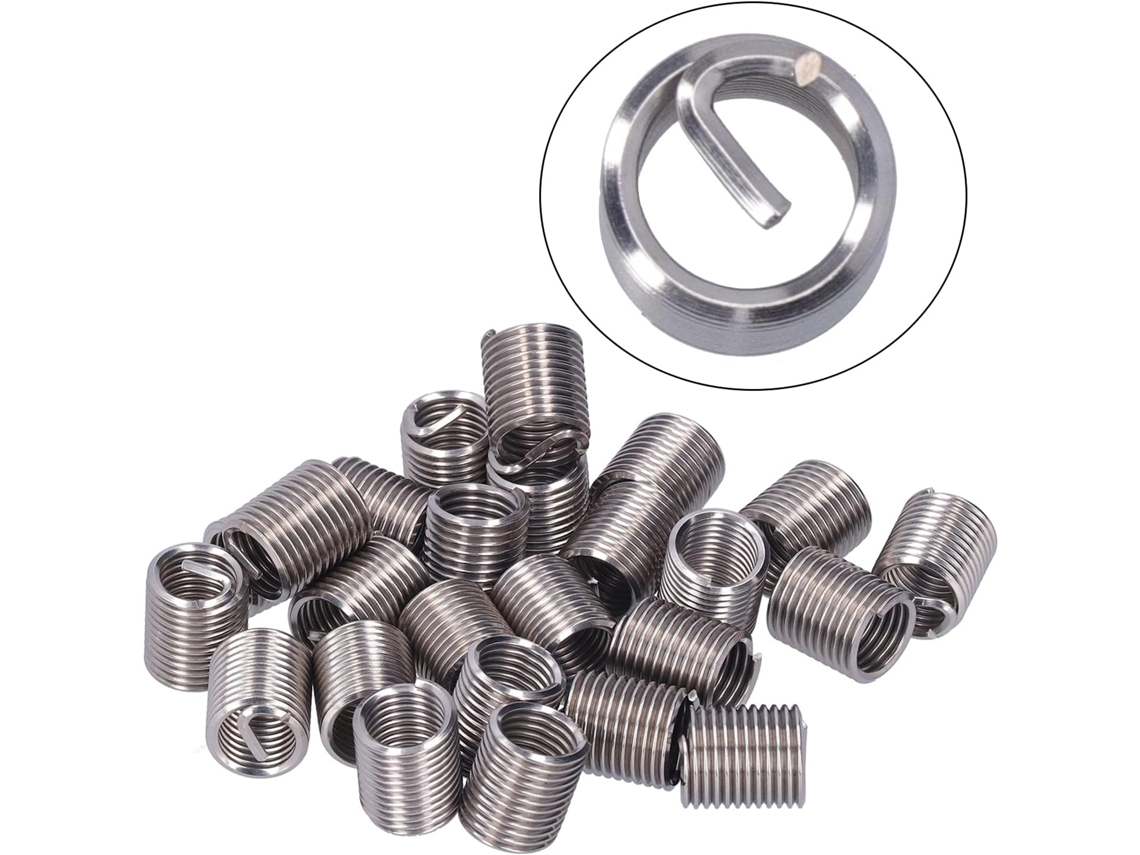 Porca De Reparo Rosca M12 X 1,75, Kit Inserção Fio Espiral Em Aço