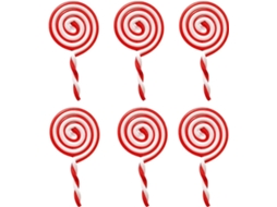 Rebe conjunto de 6 Bombones de Navidad Decoraciones Colgantes Diy para Árbol de Navidad Y Fiestas