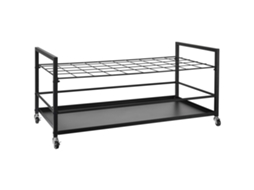 Prateleira de Armazenamento Plantas, Suporte Plantas 50 Ranhuras com Rodas, Carrinho Metal Móvel para Construção, Cartazes Arquitetônicos, Arquivos em