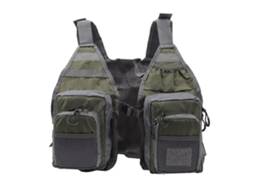 Coleteira de Pesca com 8 Bolsos Oxford Verde Od