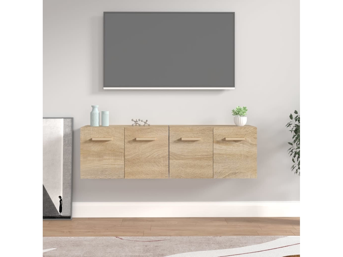 Wall Cabinet, Wall Cabinets Vidaxl Marrom Madeira Processada (60 X 36.5 X 35 Cm)