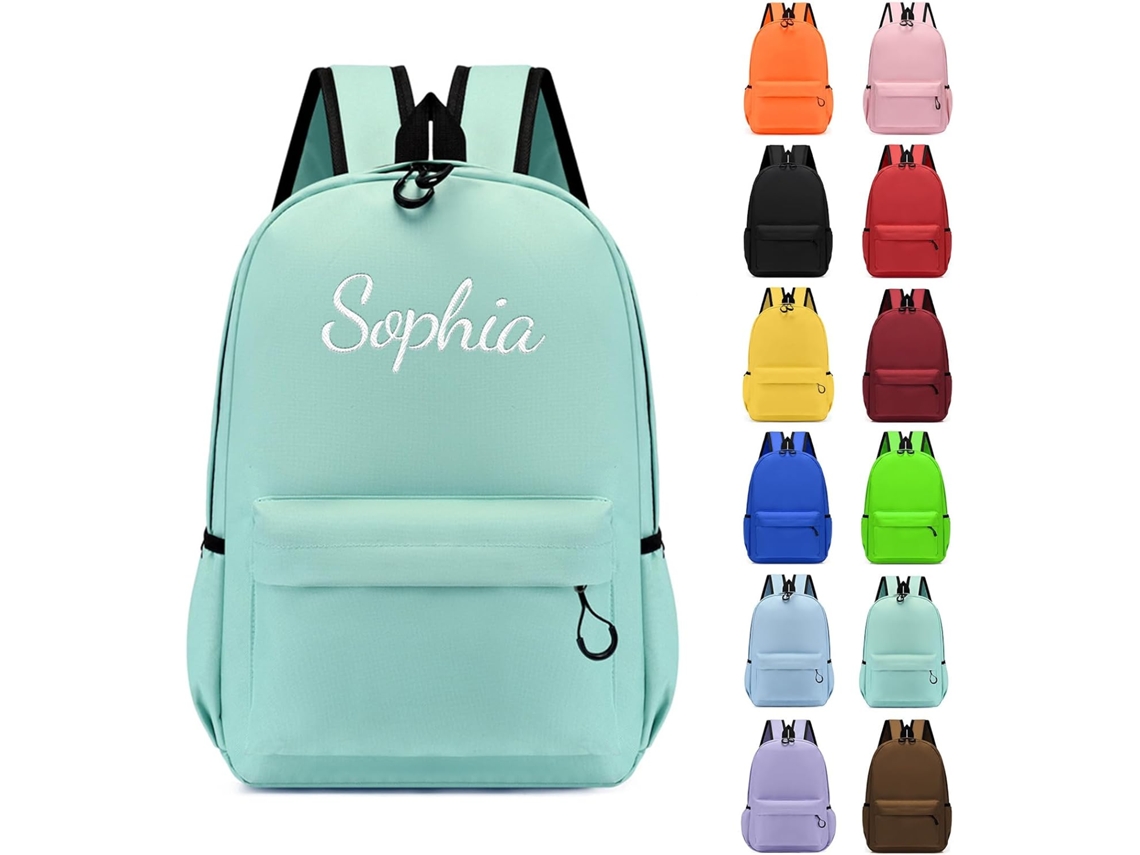Mochila Infantil Personalizável, Pequena Bordada Para Crianças, Personalizada Com Nome, Escolar Meninas