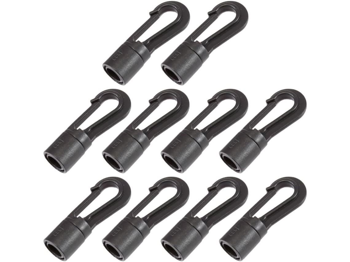 Ganchos Giratórios Para Fixação De Cintos E Correias, Pacote Com 20 Unidades, Plástico.