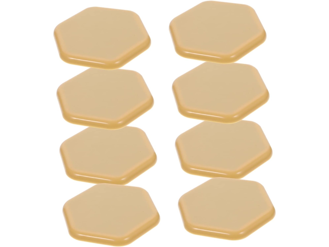 Conjunto De 8 Protetores Hexagonais Borracha Para Móveis, Ideais Para Carpetes, Cadeiras E Mesas Com Movimentos Suaves