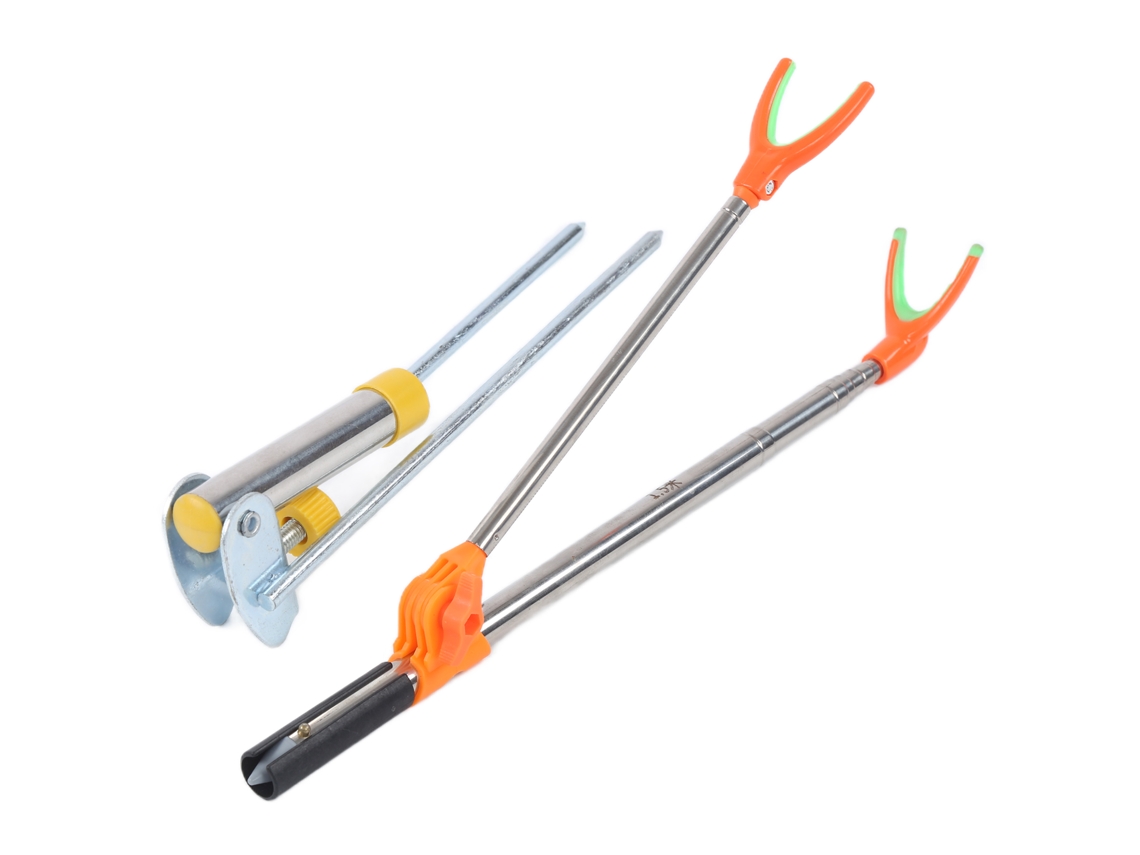 Suporte para Vara de Pesca Inox Multifuncional 1,5m