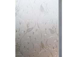 Película Anti, Espionagem Para Janelas(45x200cm) Película Vidro Jateado Com Estampa Floral Privacidade Blackout Reposicionável