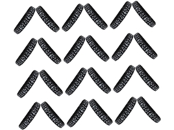 Pulseiras Musicais De Silicone, 24 Peças, Design Preto, Ajustáveis, Macias, Ideais Para Festas Temáticas
