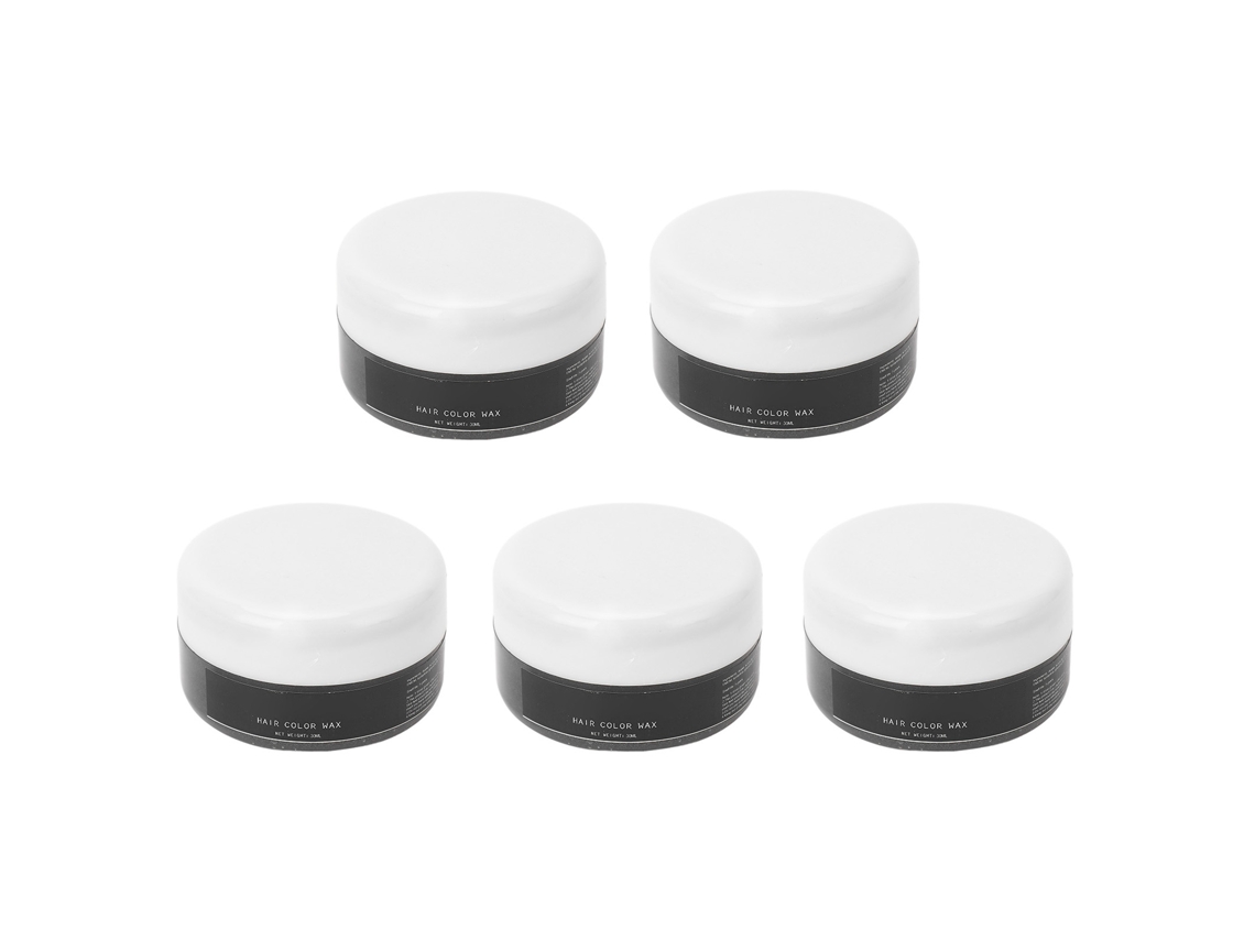 5 Pcs Creme De Coloracao De Cabelo Preto Temporario Com Ingredientes Vegetais Seguros Para Festivais E Festas 30ml