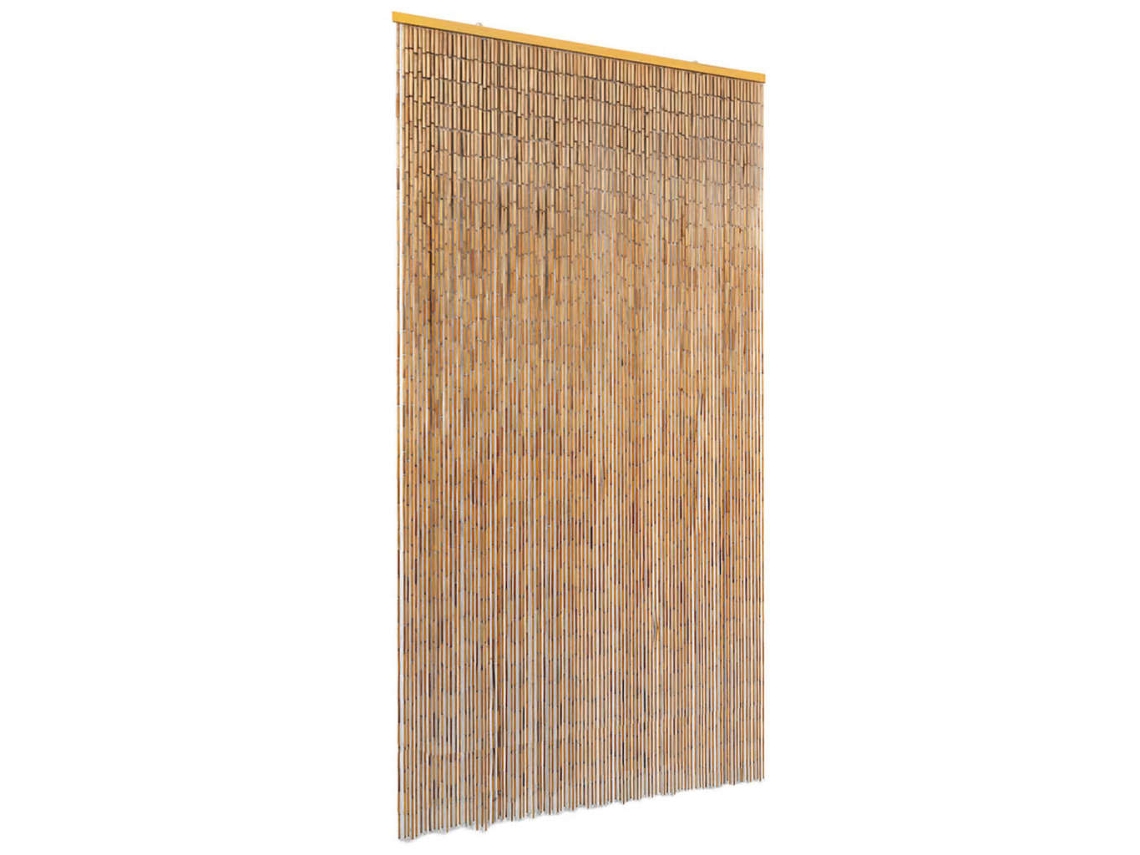 Vidaxl Cortina De Porta Anti-insetos Em Bambu 100x220 Cm