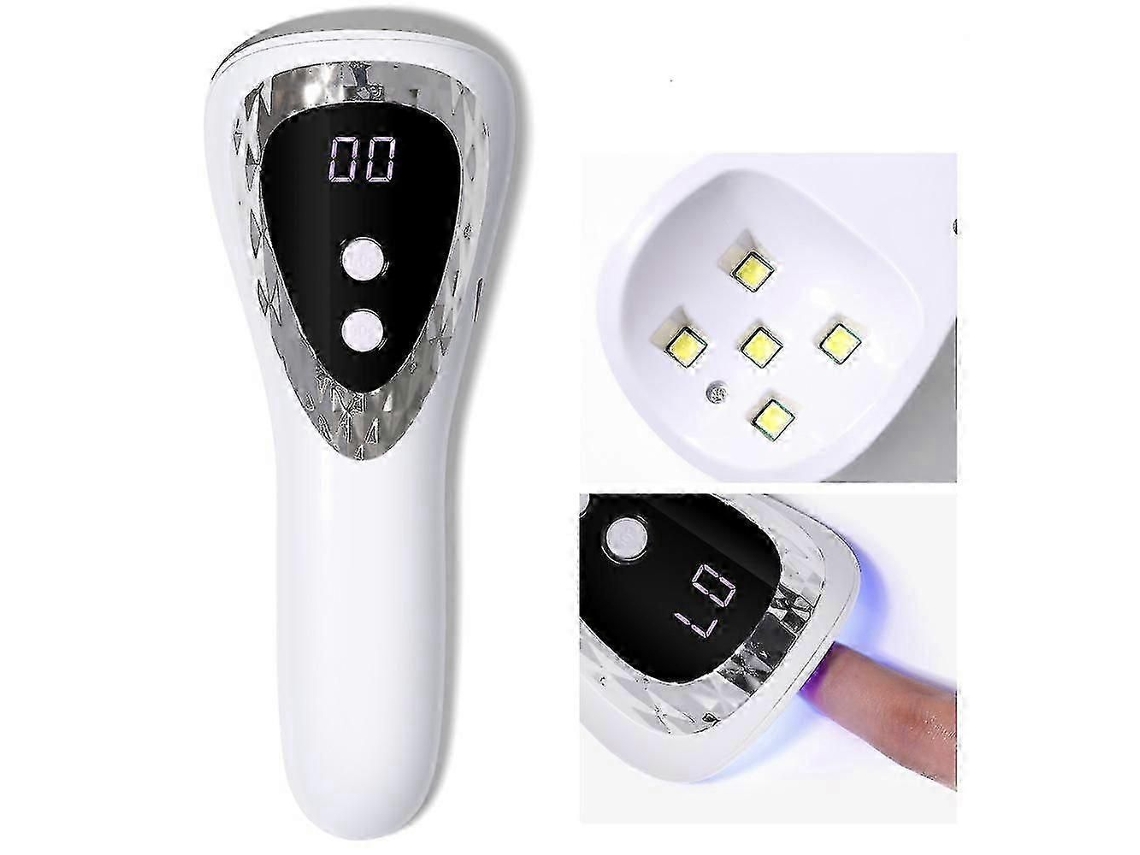 Lâmpada de Unha Portátil Recarregável Led Máquina Fototerapia Arte GOKOCO