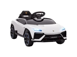 Carro Elétrico Infantil 12v, 2 Motores, Controle 2.4g, Velocidade Máxima 4km/h, Branco