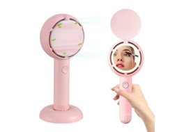Ventilador portátil mini de bateria recarregável com luz de preenchimento LED S/MARCA