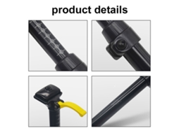 Poste de Selim para Bicicleta Xiaomi, 31.6mm, com controle manual e amortecedor hidráulico, 100mm | S/MARCA
