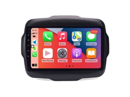 Auto Rádio Carro Bluetooth Autoradio 8GB RAM 128G ROM CarPlay Navegação GPS Ecrã Táctil RoverOne para Jeep Renegade 2014-2018  