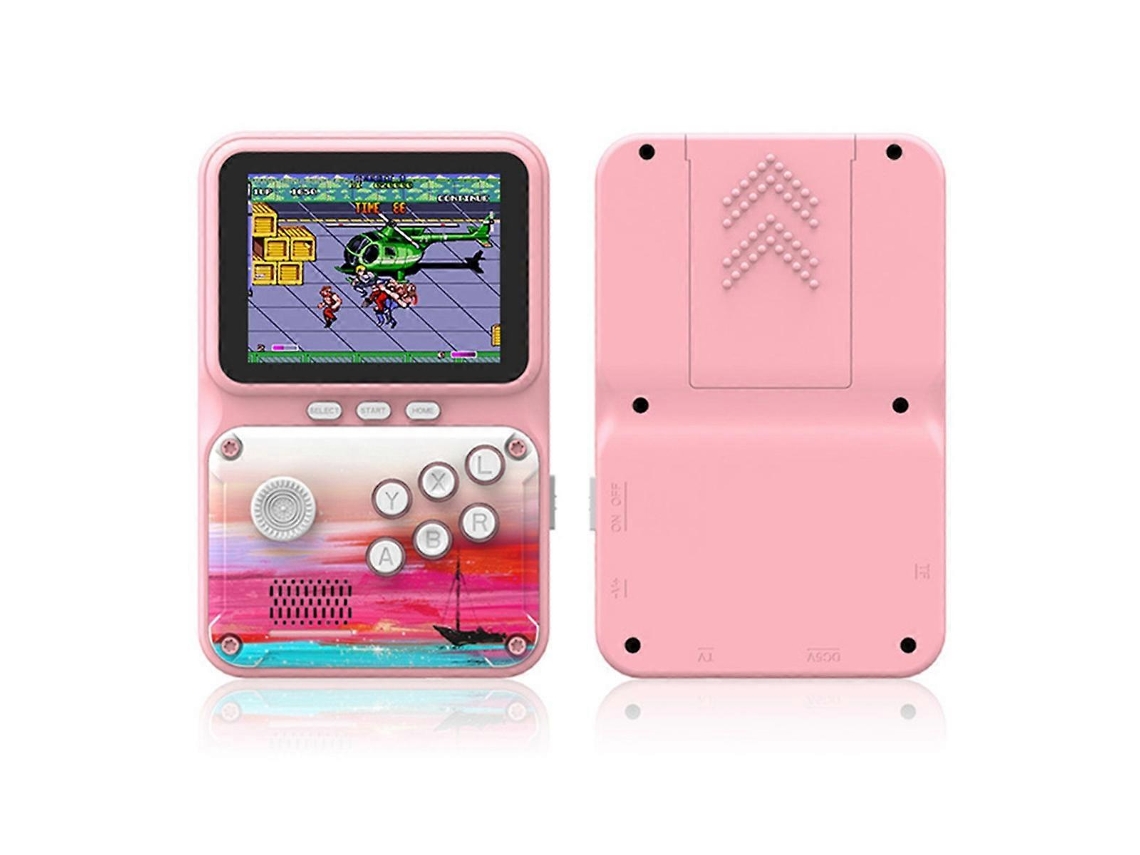 Console De Videogame Portátil De 2,8 Polegadas, 500 Jogos, Estilo Arcade Retrô, Rosa Ly Ebike