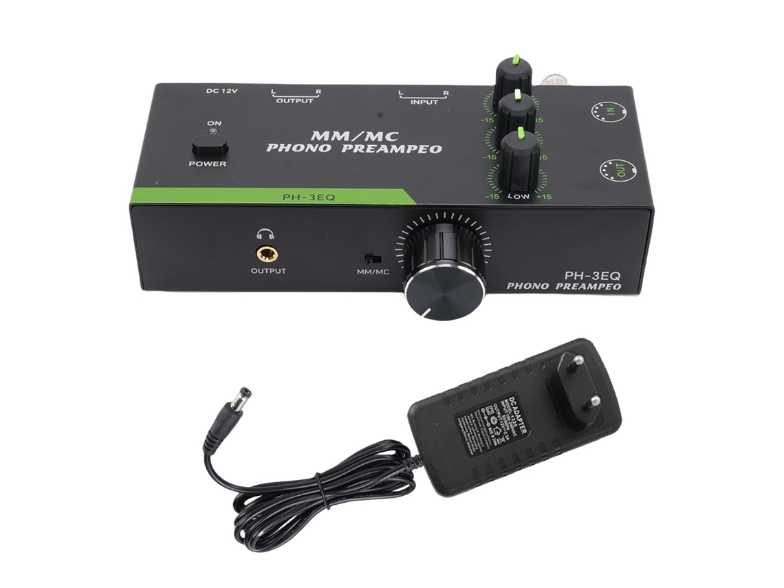 Amplificador EOOCOO com suporte a cartuchos MM/MC, ajuste de três frequências | EOOCOO