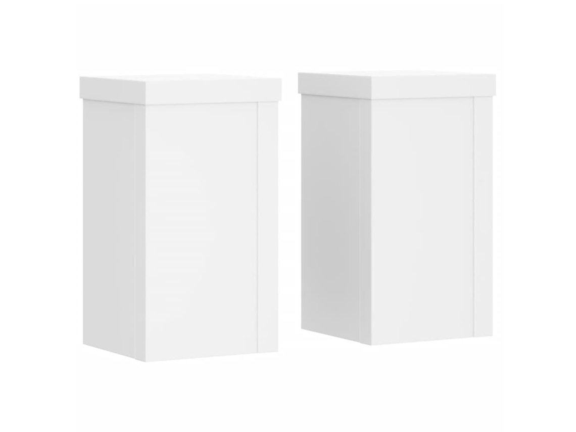 Plant Stand, Plant Stands Vidaxl Branco Madeira Processada (10 X 10 X 18 Cm)